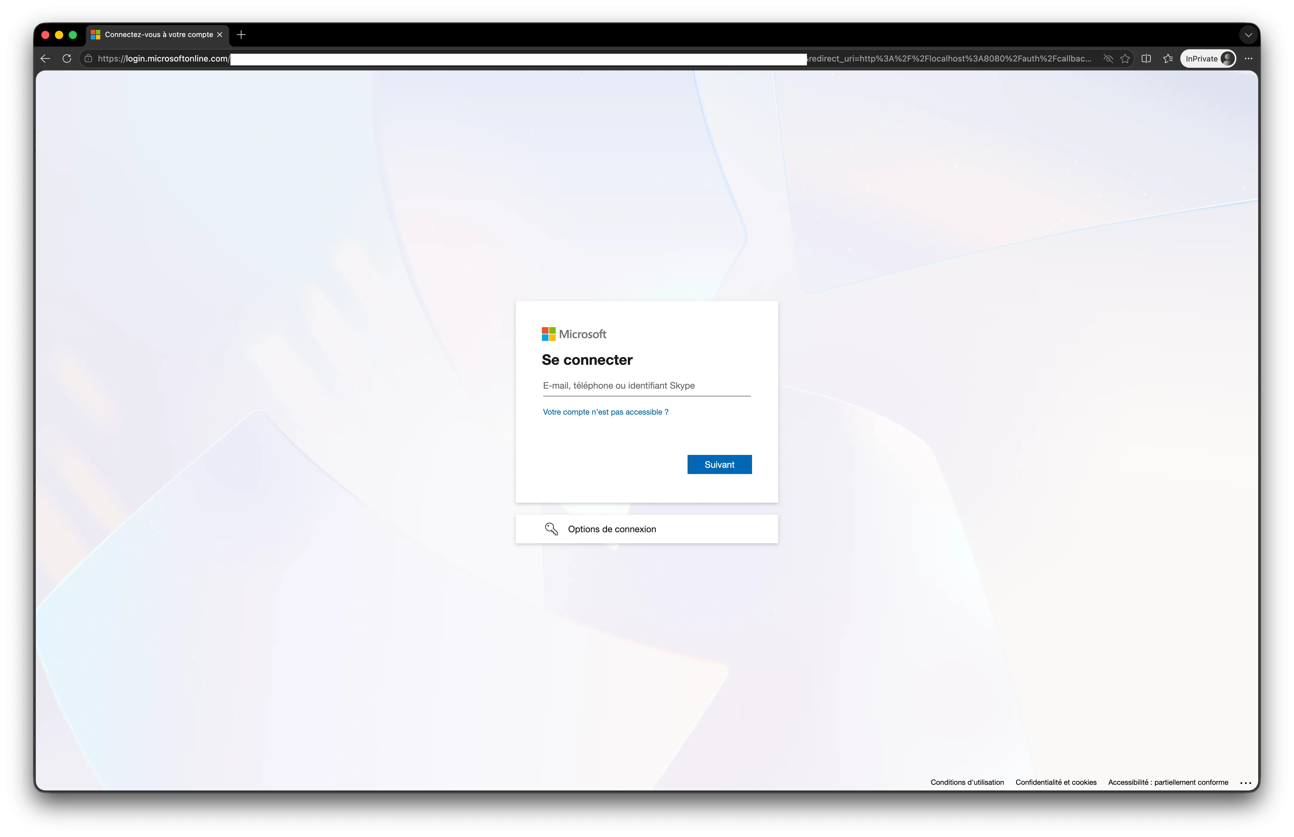 Login Microsoft