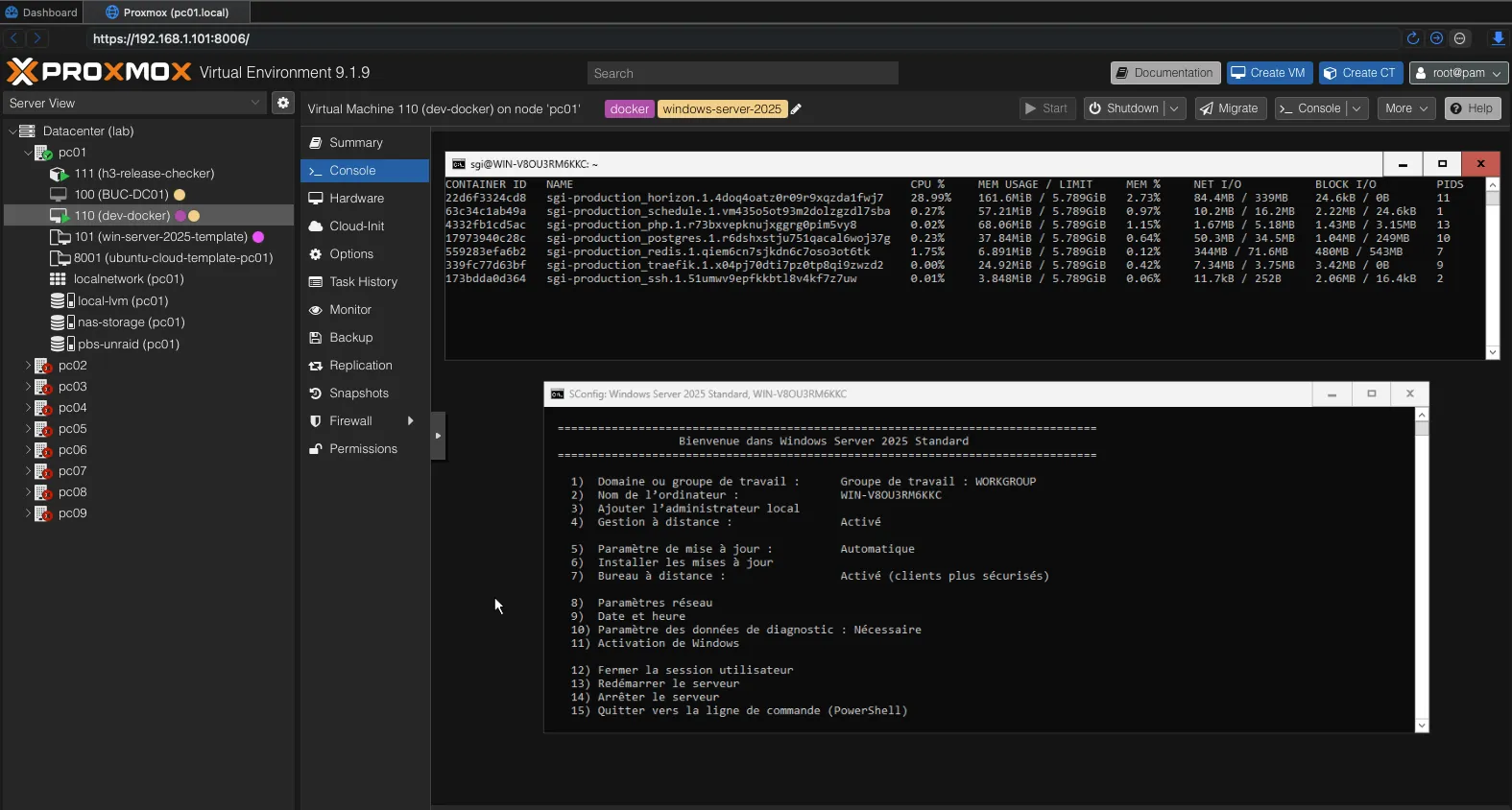 Déploiement de l'application SGI sur Windows Server 2025