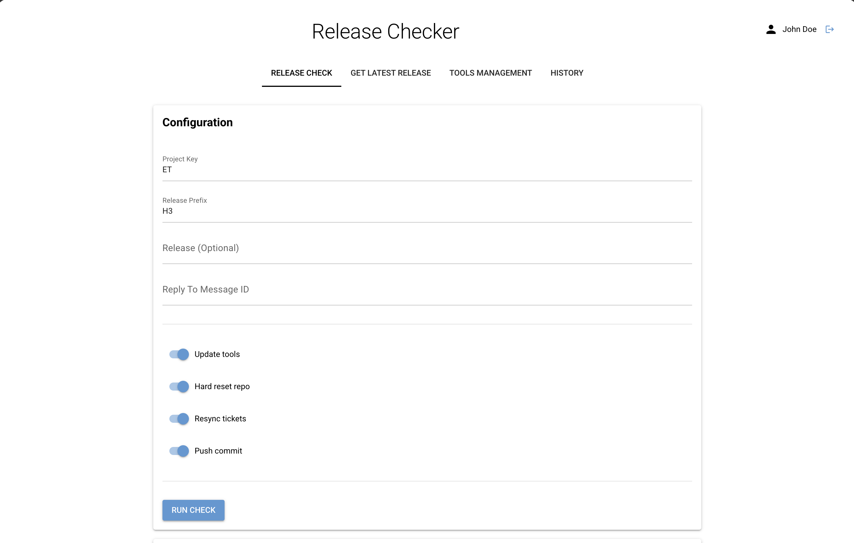 H3 Release Checker