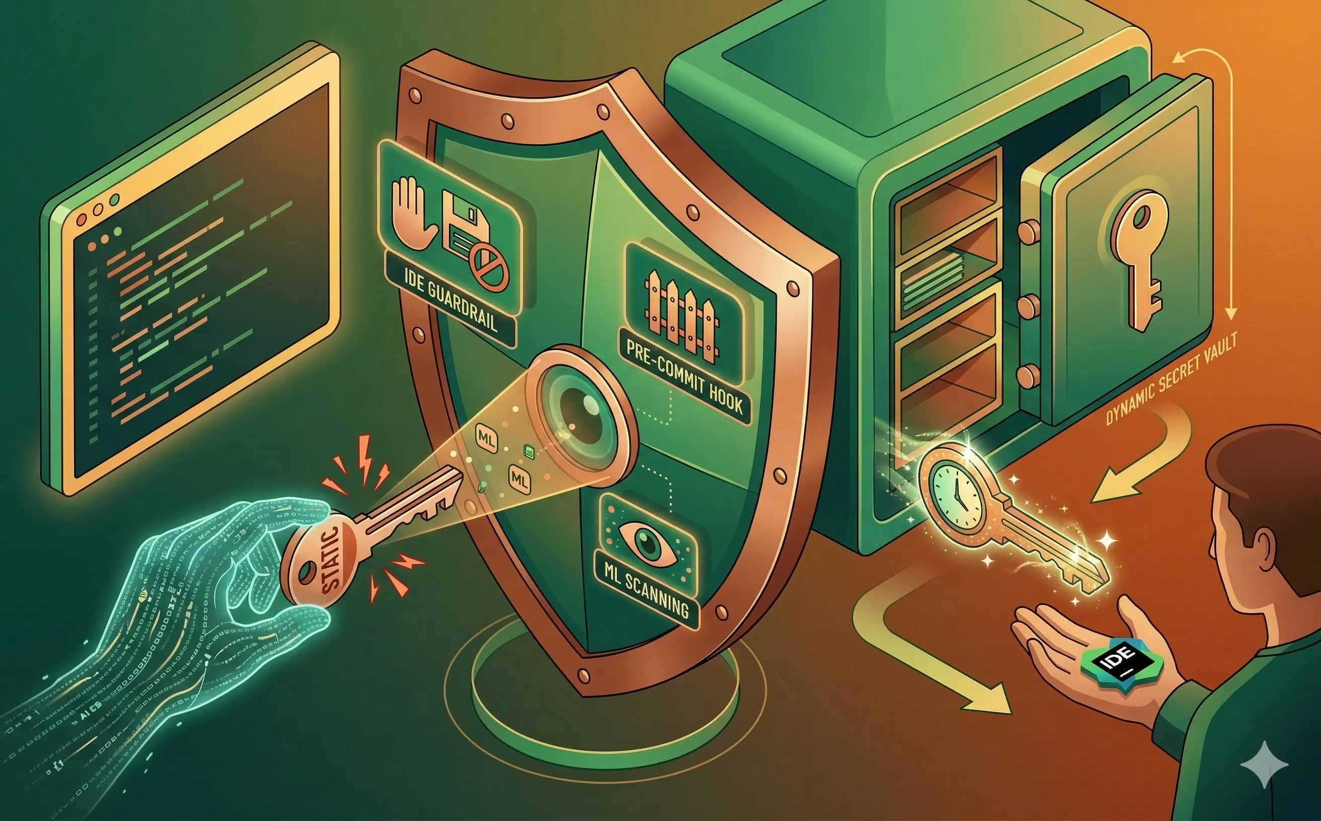 Gestion des secrets : empêcher l'IA de hardcoder des clés